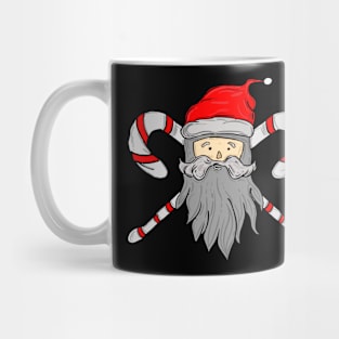 Santa with Christmas Stick Mug